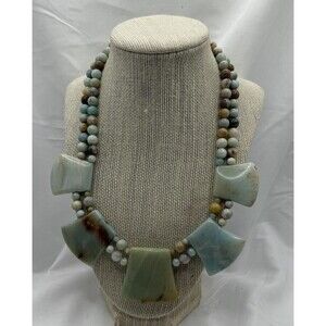 Jay King DTR Mine Finds Sterling Silver Clasp Jasper Statement Necklace